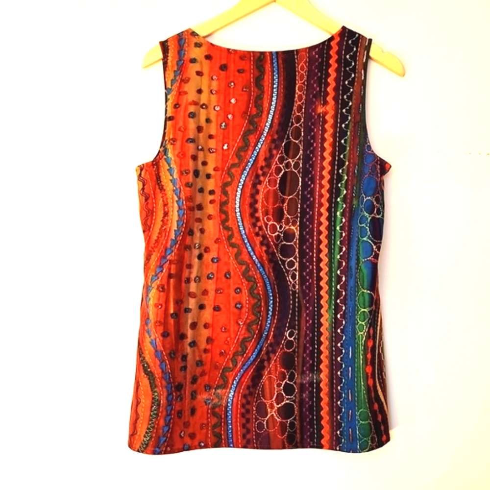 Misslook Abstract Lightweight Top - Picture 4 of 5